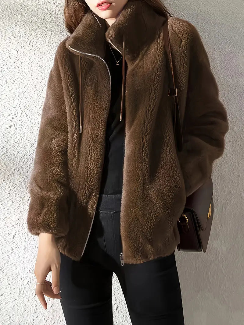 Amelia - Teddy Zip Coat