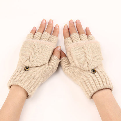 Winter Flip Knit Gloves