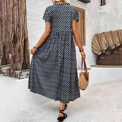 Vintage Loose Polka Dot Dress