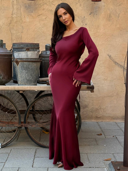 Mia™ - Long sleeve maxi dress