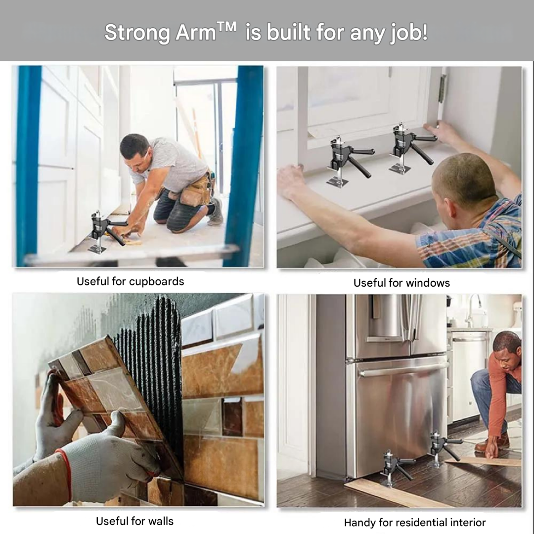 Strong Arm™ Lift Helper - Prevent Back Strain with 150 kg Load Capacity in Durable Stainless Steel