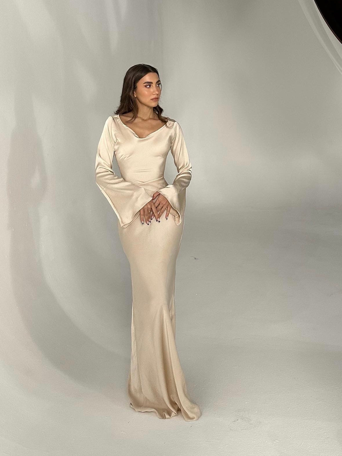 Mia™ - Long sleeve maxi dress