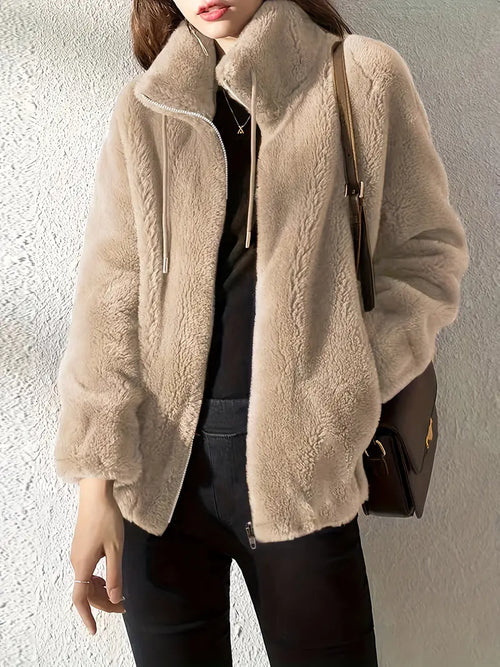 Amelia - Teddy Zip Coat