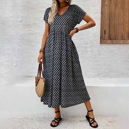 Vintage Loose Polka Dot Dress