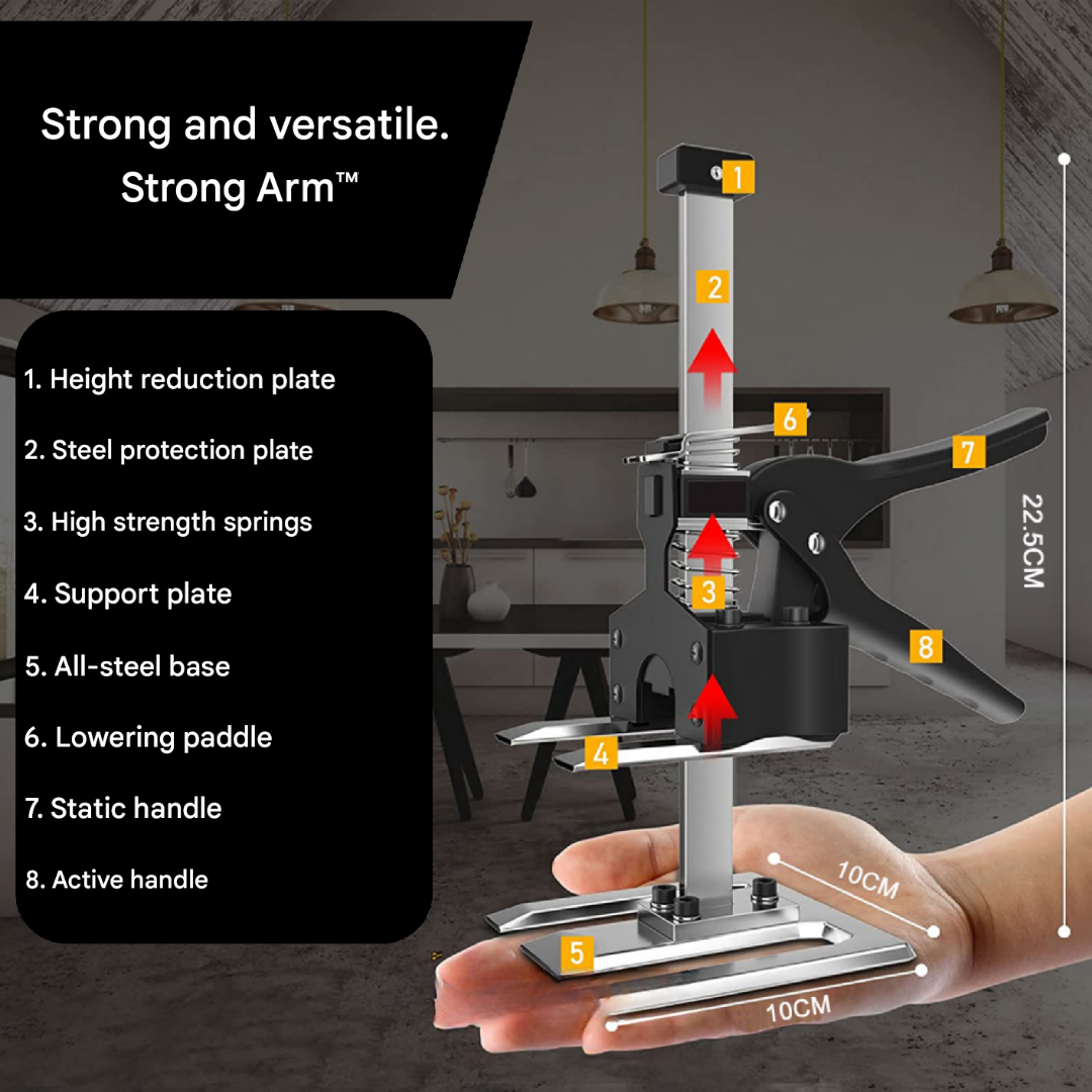 Strong Arm™ Lifting Aid | Prevent Back Strain with 150 kg Load Capacity in Durable Stainless Steel