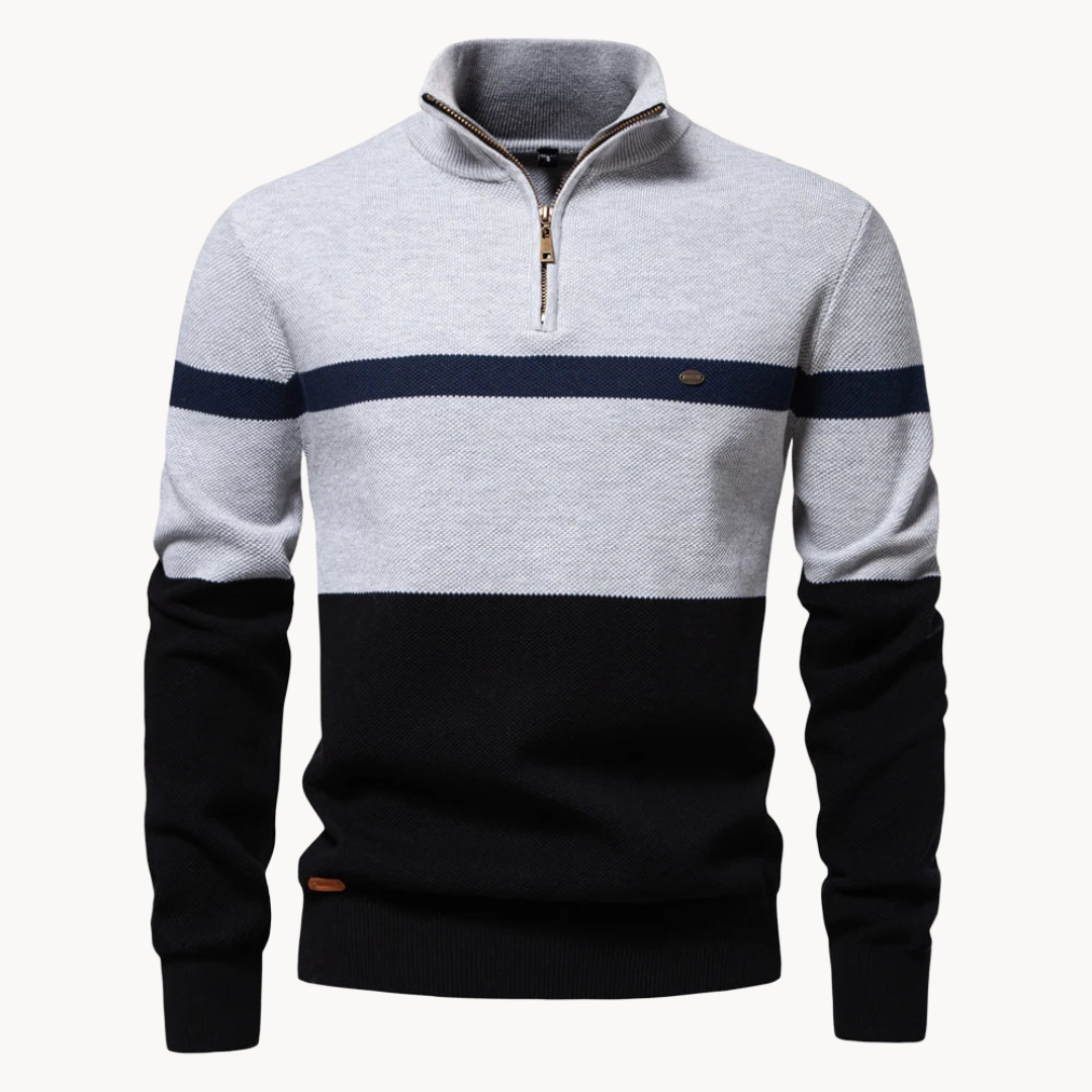 Connor- Quarter zipped sweater