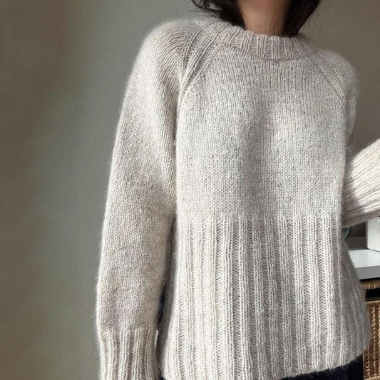 Modern Plain Long Sleeve Sweater