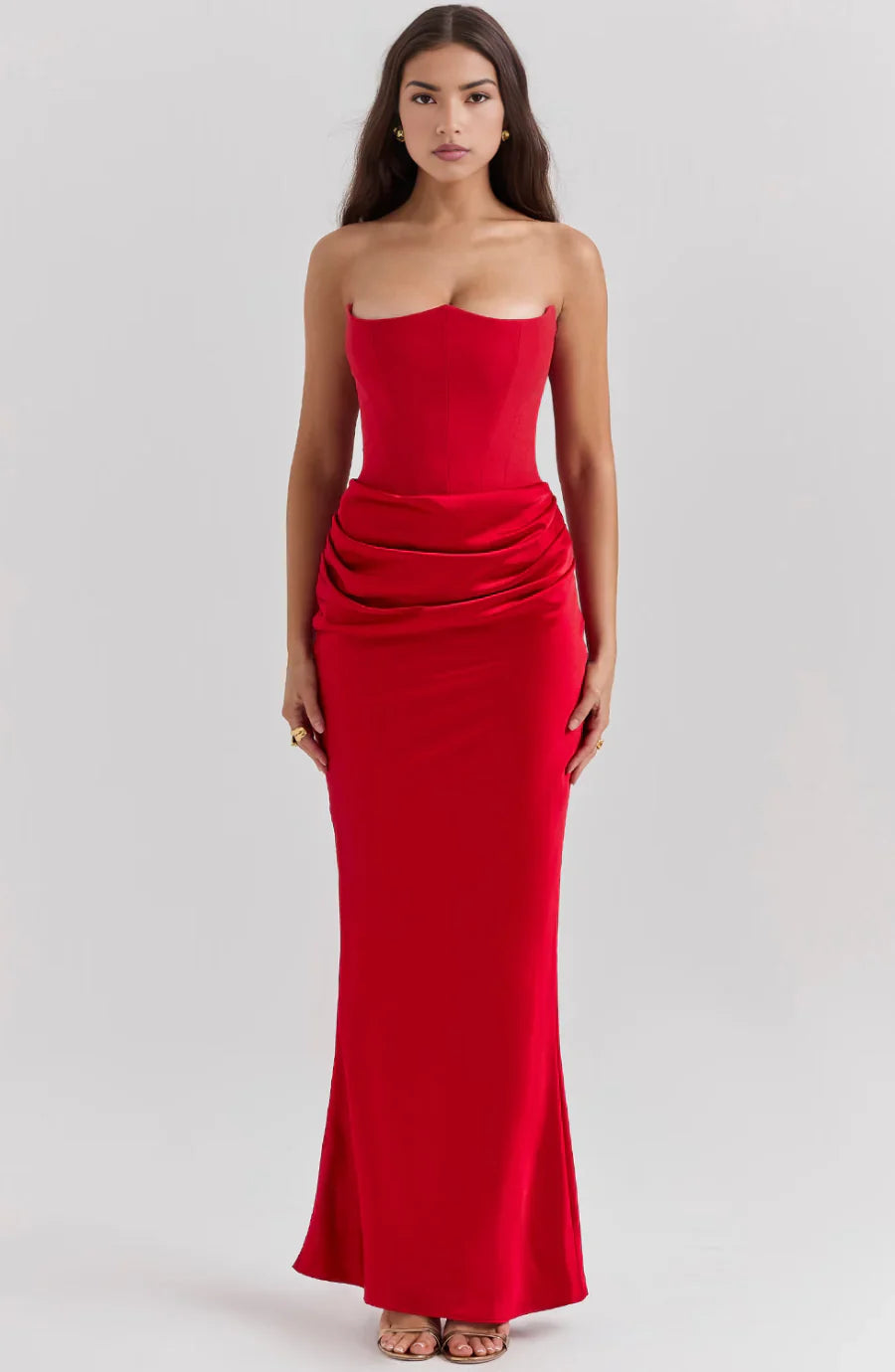 Mayla - Strapless Elegant Maxi Dress