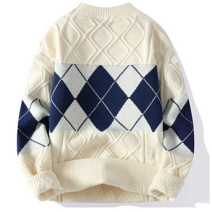 Elly - Geo-knit sweater