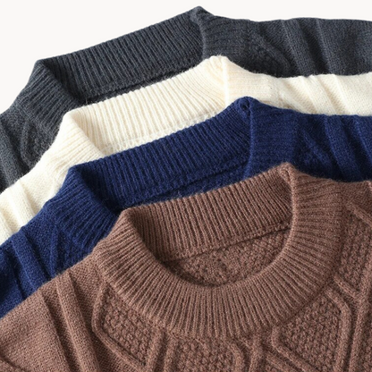 Elly - Geo-knit sweater