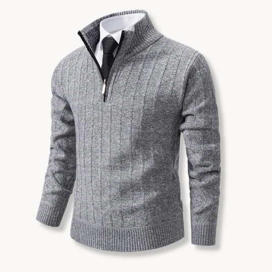 Rob - Quarter Zip Knit Sweater