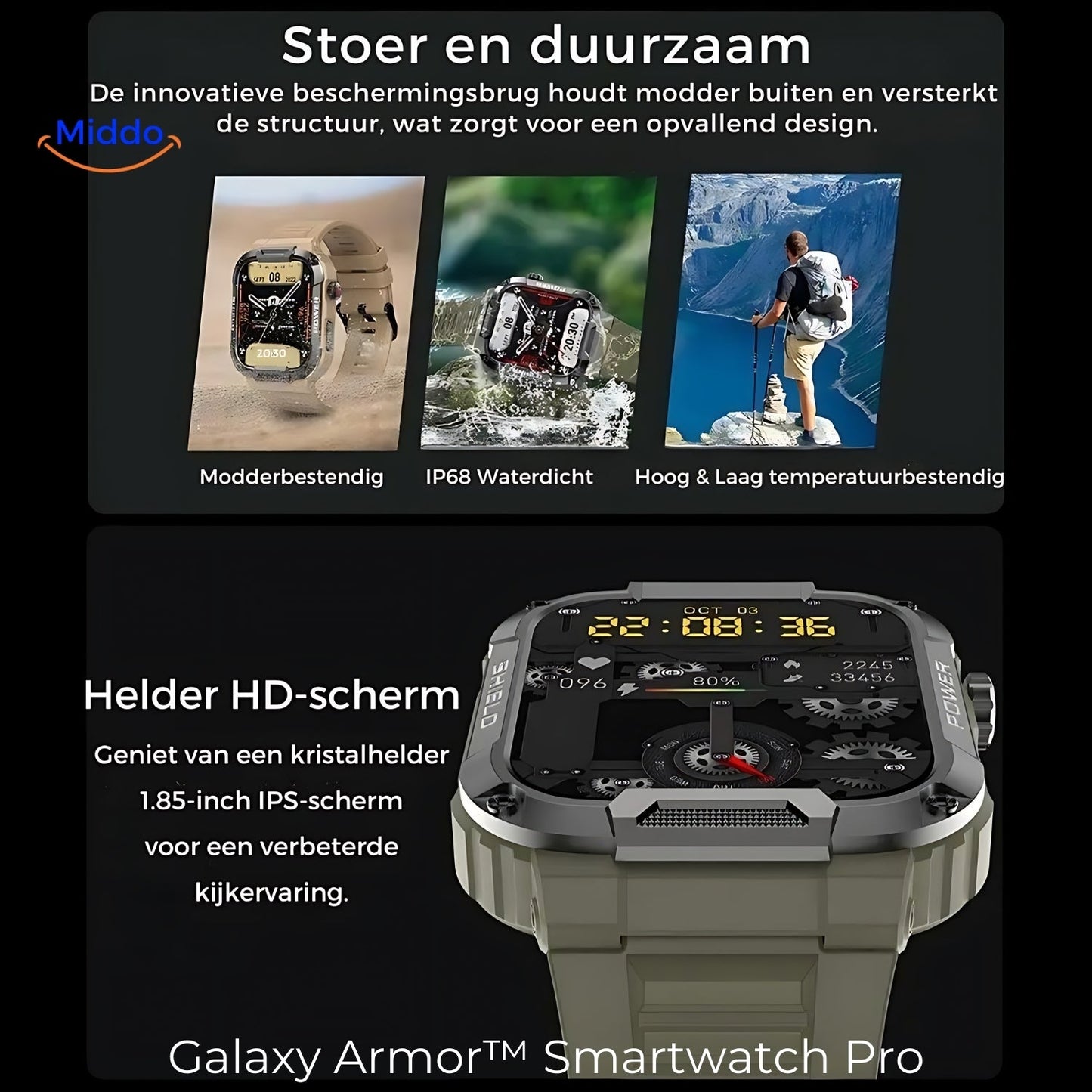 Galaxy Armor™ Smartwatch - Save £100+ on Indestructible Smartwatch for iOS & Android