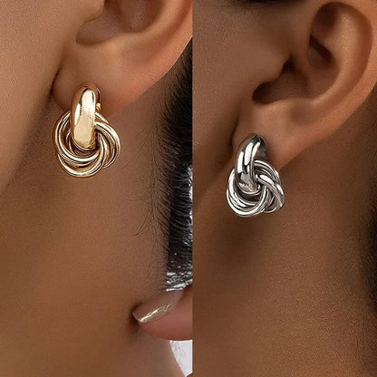 Knot Hoop Earrings