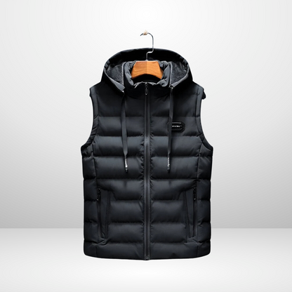 Santoni - Lined Hooded Bodywarmer