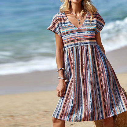 Casual Striped Dress