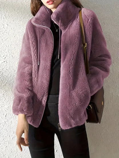 Amelia - Teddy Zip Coat