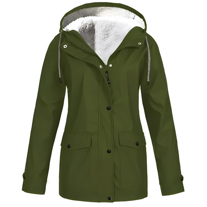 Elvira - Fleece-lined Raincoat for women