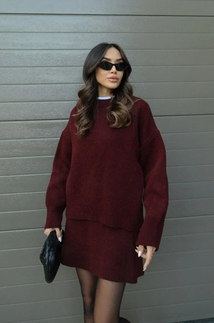 Teresa - Couture Knit Jumper & Skirt Set