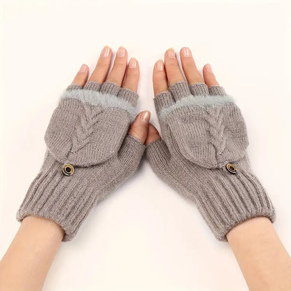 Winter Flip Knit Gloves