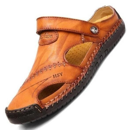 Snappy | Soft Leather Sandals For Outdoor Men