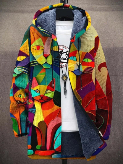 Caroline - Jacket with artistic print